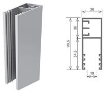 Prezzo Guide in alluminio estruso per serrande modello A90.5 (guarnizioni in gomma )