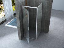 Prezzo Box doccia cristallo 6 mm 2 lati - Fisso piu' porta pivotante battente Trasparente o Opaco