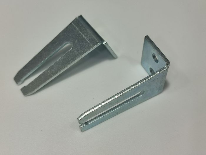 Coppia Fermafili Tipo Pex in metallo per fissaggio laterale filoguida veneziane da 35 e 50mm
