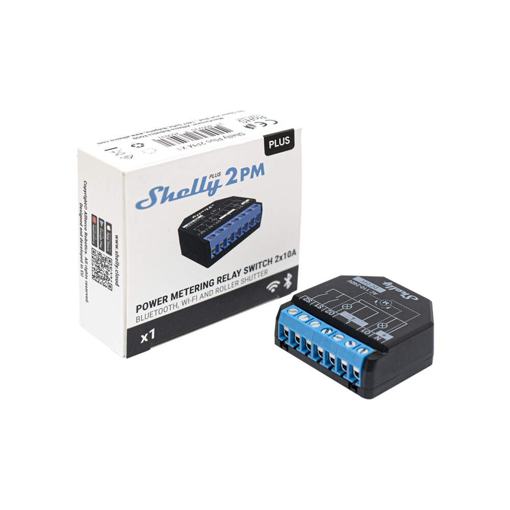 Shelly Plus 2PM - Centralina Domotica WiFi per automazione motori