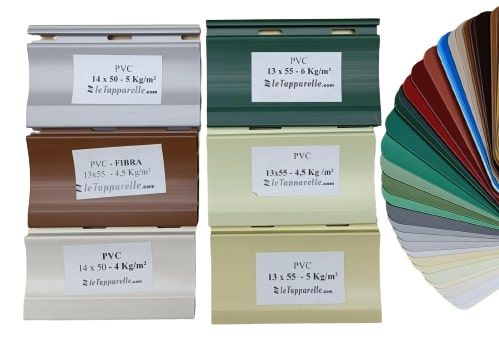 Kit piastrine colori - Tapparelle in PVC - PVC e Fibra