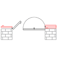Spingere a Sinistra maniglia anta laterale