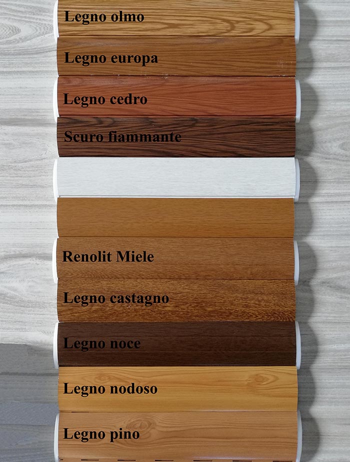 Tapparelle alluminio cori effetto legno serie 2