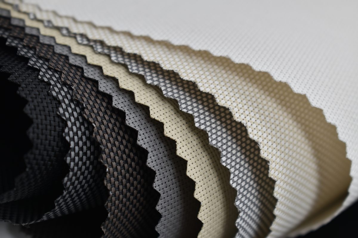 Foto reale del tessuto Flexishade 5%