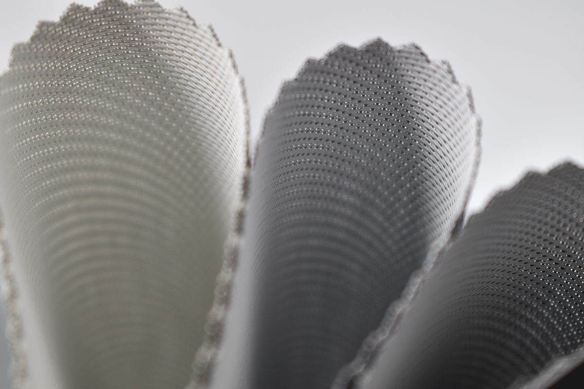 Foto reale del tessuto VisionWeave 3%