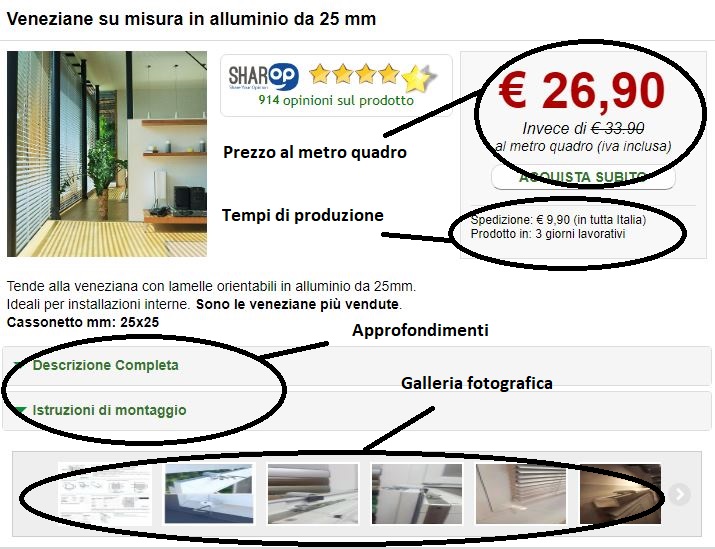 Asta in Alluminio su Misura di Supporto per Tende a Piastrine