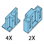 Con kit per fissaggio rapido